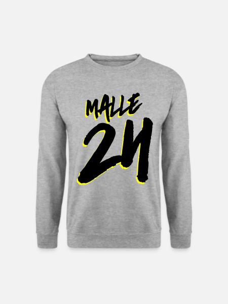 Malle 24 Mallorca - Unisex Pullover - Weißgrau meliert