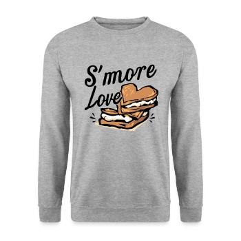 Scout Camping Randonnée en plein air autour d’un feu de camp - Sweat-shirt Unisexe - gris chiné - Devant - Alina (178cm) & Michal (187cm)