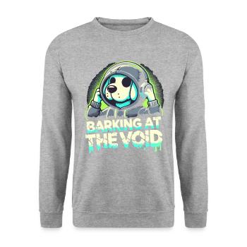 Emo Dog Gothic Dog Lover Emo Fashion Goth Style - Unisex Sweatshirt - salt & pepper - Front - Alina (178cm) & Michal (187cm)
