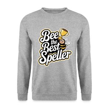 Concours de mots Spelling Bee Champion - Sweat-shirt Unisexe - gris chiné - Devant - Alina (178cm) & Michal (187cm)