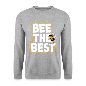 Concours de mots Spelling Bee Champion - Sweat-shirt Unisexe - gris chiné - Devant - Alina (178cm) & Michal (187cm)