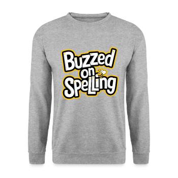 Concours de mots Spelling Bee Champion - Sweat-shirt Unisexe - gris chiné - Devant - Alina (178cm) & Michal (187cm)