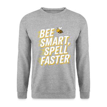 Concours de mots Spelling Bee Champion - Sweat-shirt Unisexe - gris chiné - Devant - Alina (178cm) & Michal (187cm)