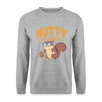 Squirrel Watching Enthusiast Wildlife - Unisex Sweatshirt - salt & pepper - Front - Alina (178cm) & Michal (187cm)