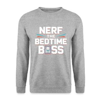 Gamer Mom Spielt Mit Der Kinderspiel-spiele Für - Unisex Pullover - Weißgrau meliert - Vorne - Alina (178cm) & Michal (187cm)