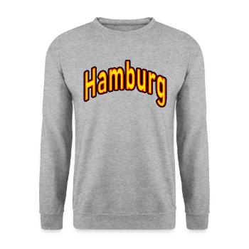 Hambourg - Sweat-shirt Unisexe - gris chiné - Devant - Alina (178cm) & Michal (187cm)