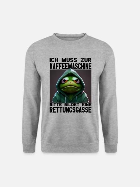 Bürotasse | Bürohumor | Kollegen - Unisex Pullover - Weißgrau meliert