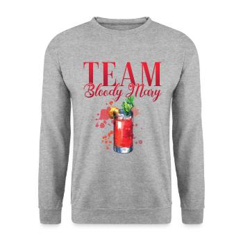 Team Bloody Mary - Unisex Sweatshirt - salt & pepper - Front - Alina (178cm) & Michal (187cm)