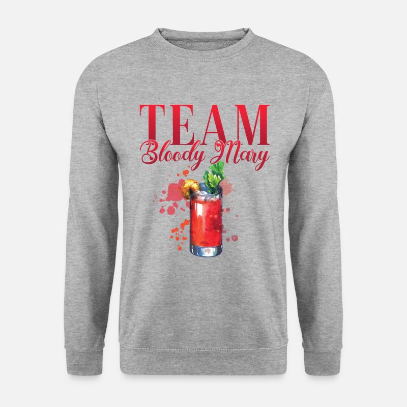 Team Bloody Mary - Unisex Pullover - Weißgrau meliert