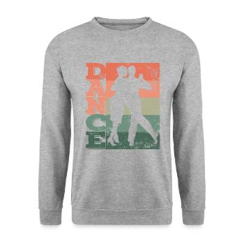 Tango Argentino Milonga Vals Tango - Unisex Sweatshirt - salt & pepper - Front - Alina (178cm) & Michal (187cm)