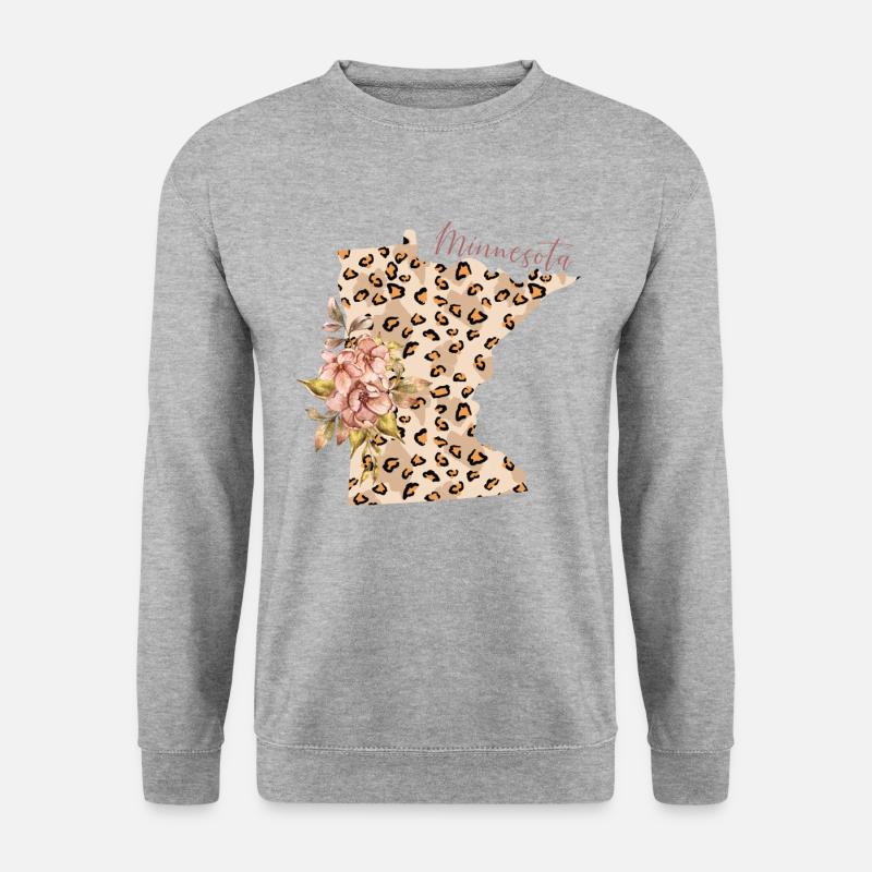 Minnesota Leopard State Minnesota - Unisex Sweatshirt - salt & pepper