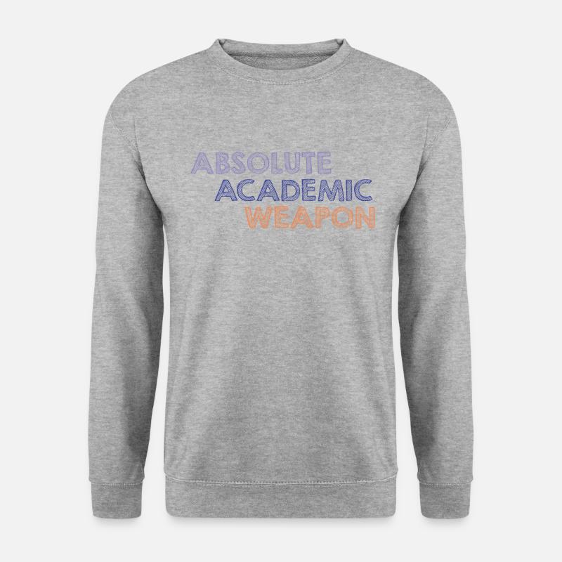 Student Absolute Academic Weapon - Unisex Sweatshirt - salt & pepper