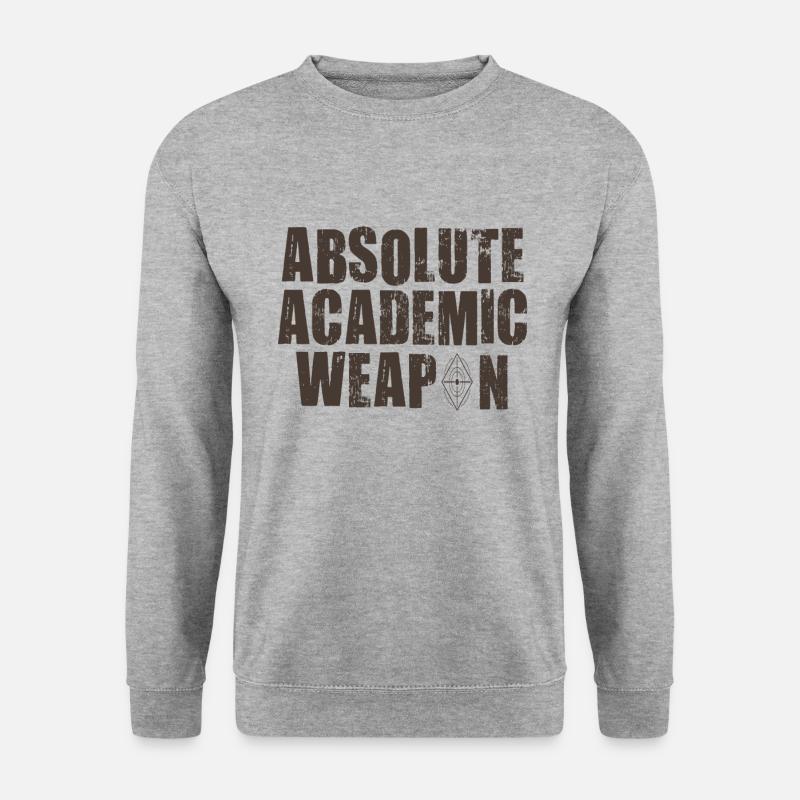 Student Absolute Academic Weapon - Unisex Sweatshirt - salt & pepper
