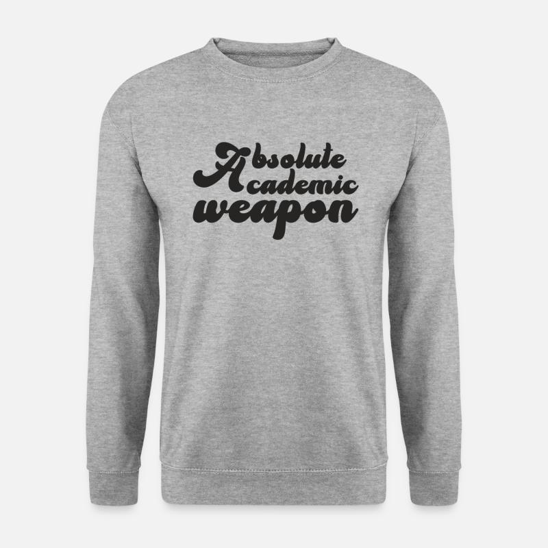Student Absolute Academic Weapon - Unisex Sweatshirt - salt & pepper