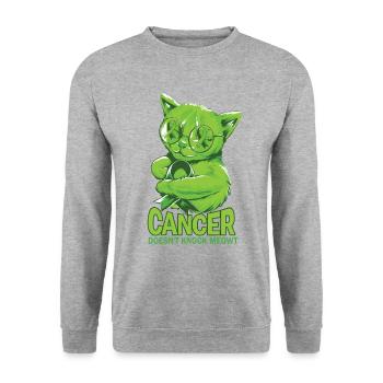 Cancer Non Hodgkin Lymphoma - Unisex Sweatshirt - salt & pepper - Front - Alina (178cm) & Michal (187cm)