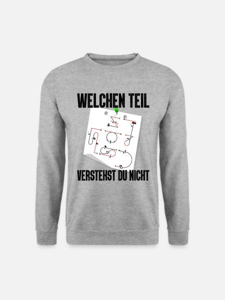 Kunstflug Aresti Figuren Rc Pilot - Unisex Pullover - Weißgrau meliert