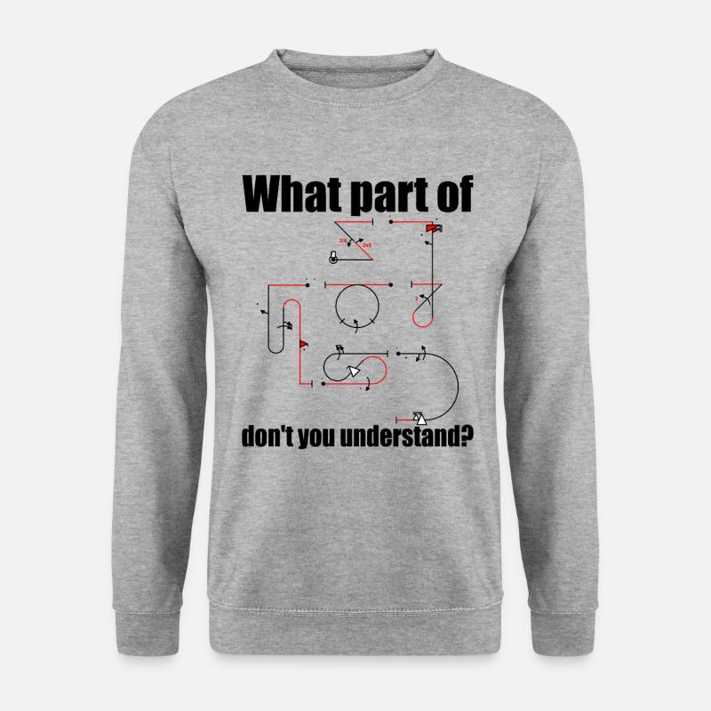 Welcher Teil Der Aresti-kunstflugfiguren - Unisex Pullover - Weißgrau meliert