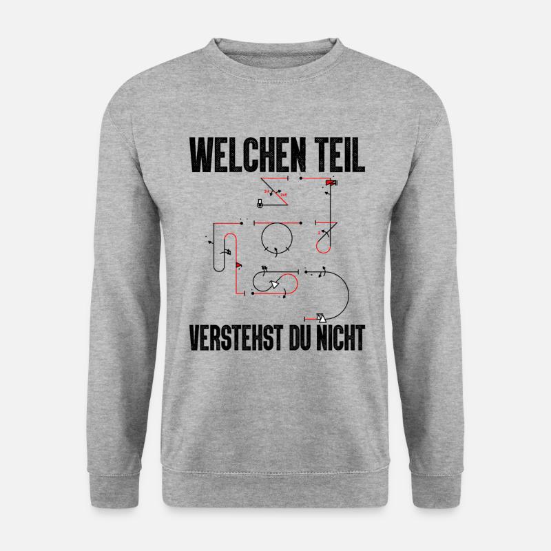Kunstflug Aresti Figuren Rc Pilot - Unisex Pullover - Weißgrau meliert