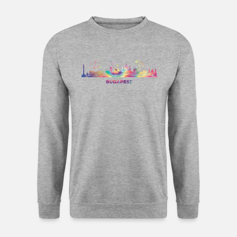 Budapester Skyline Budapest - Unisex Sweatshirt - salt & pepper