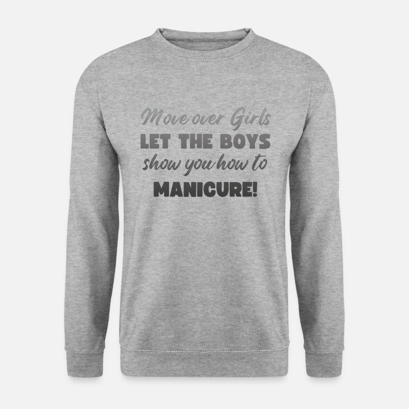 Platz Da, Mädchen - Nageltechnikerinnen - Unisex Pullover - Weißgrau meliert