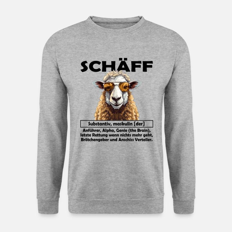 Schäff | Chef | Teamleiter| Abteilungsleiter - Unisex Pullover - Weißgrau meliert