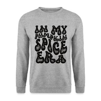 Groovy à l’époque de mes épices à la citrouille - Sweat-shirt Unisexe - gris chiné - Devant - Alina (178cm) & Michal (187cm)