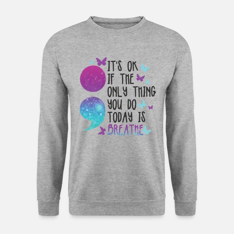 Suicide Prevention Awareness - Unisex Sweatshirt - salt & pepper