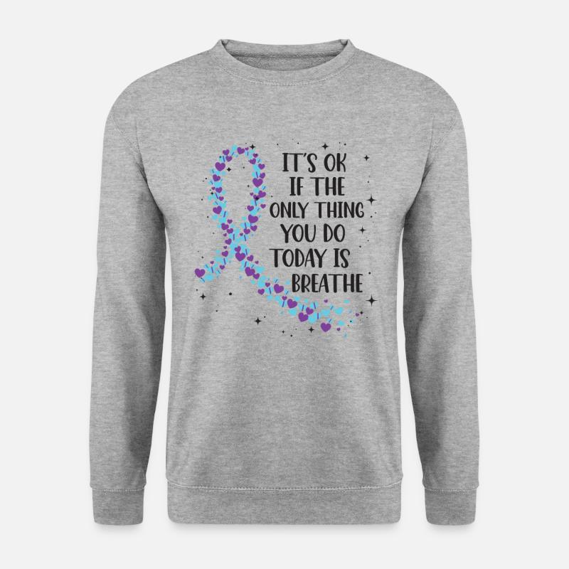 Bewusstsein Für Suizidprävention - Unisex Pullover - Weißgrau meliert