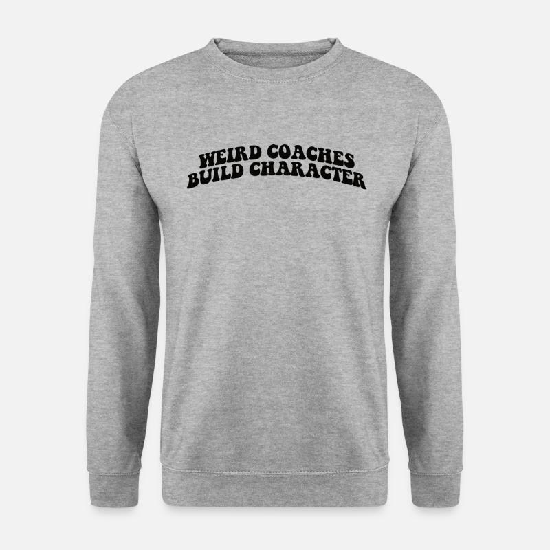 Seltsame Coaches Bilden Charakter Coach - Unisex Pullover - Weißgrau meliert