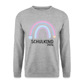 Rentrée scolaire 2024 - Sweat-shirt Unisexe - gris chiné - Devant - Alina (178cm) & Michal (187cm)