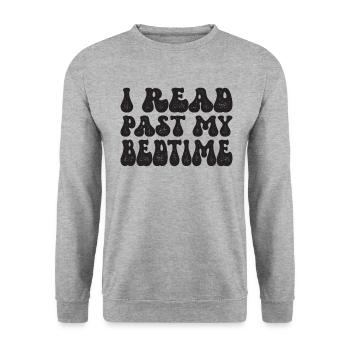 Bibliothèque livre amant lecture rat de bibliothèque - Sweat-shirt Unisexe - gris chiné - Devant - Alina (178cm) & Michal (187cm)