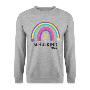Back to school First day of school school child 2024 - Unisex Sweatshirt - salt & pepper - Front - Alina (178cm) & Michal (187cm)