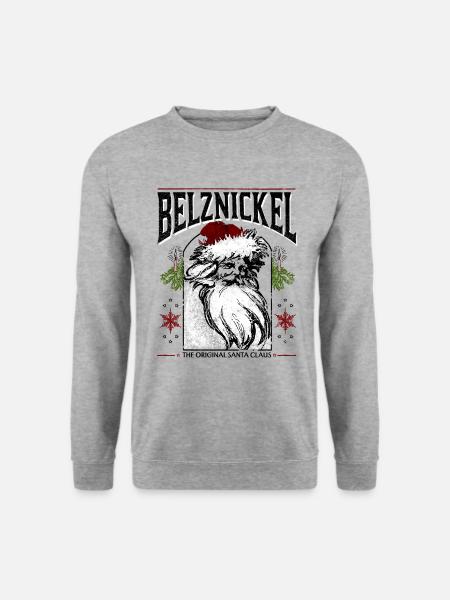 Belznickel Pfalz Weihnachtsmann Weihnachten - Unisex Pullover - Weißgrau meliert