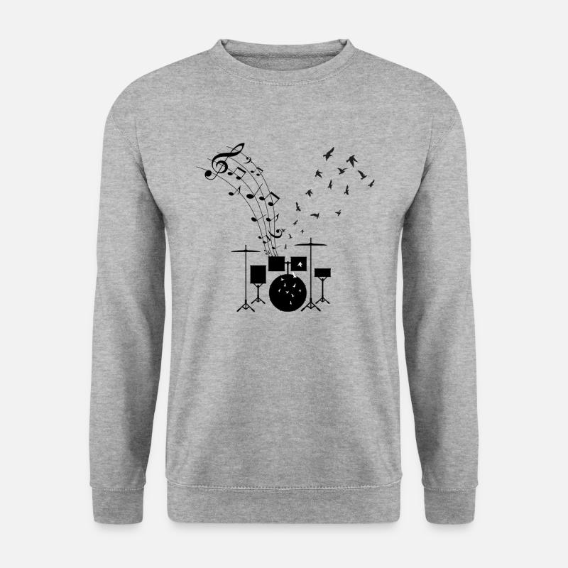 Drums Drums Drummer Drum Gift - Sweat-shirt Unisexe - gris chiné
