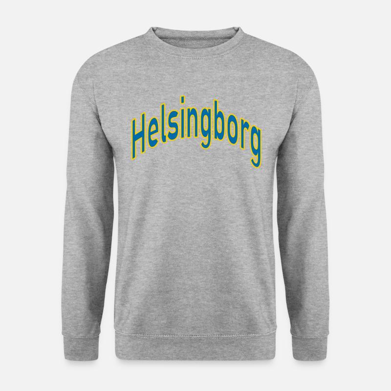 Helsingborg - Unisex Pullover - Weißgrau meliert