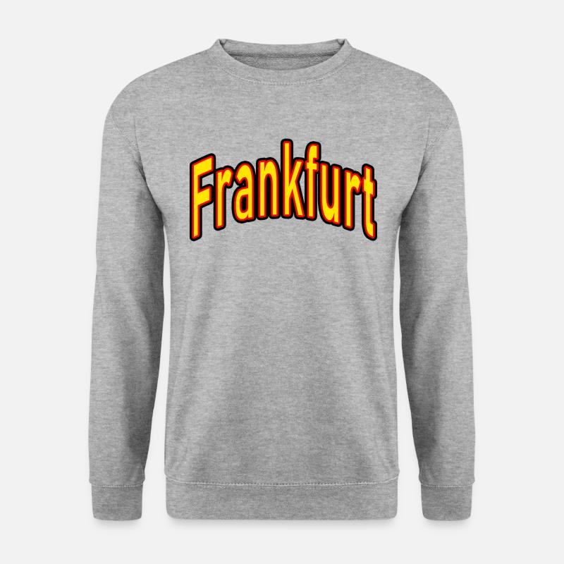 frankfurt - Unisex Pullover - Weißgrau meliert