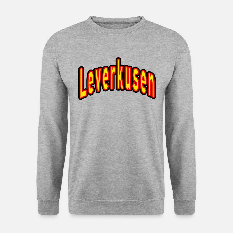 Leverkusen - Unisex Pullover - Weißgrau meliert