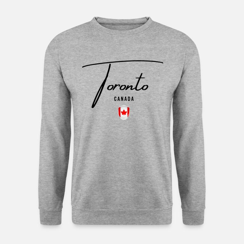 Ich liebe Toronto, Toronto Kanada - Unisex Pullover - Weißgrau meliert