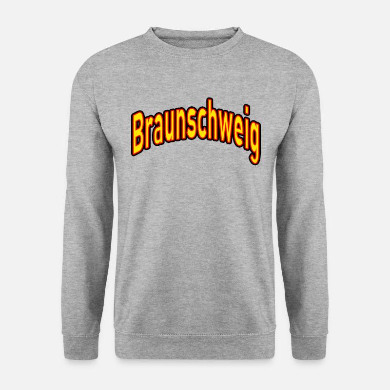 Braunschweig - Unisex Pullover - Weißgrau meliert