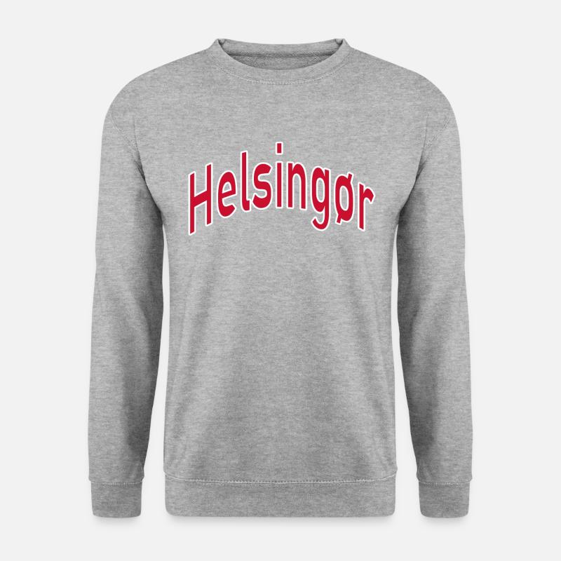 Helsingør - Unisex Pullover - Weißgrau meliert