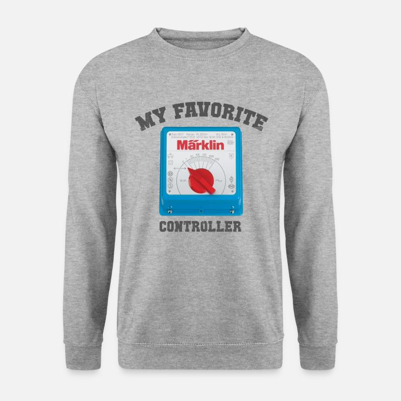Märklin Transformator My Favorite Controller - Unisex Pullover - Weißgrau meliert