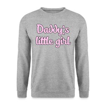 Daddy - Unisex Sweatshirt - salt & pepper - Front - Alina (178cm) & Michal (187cm)