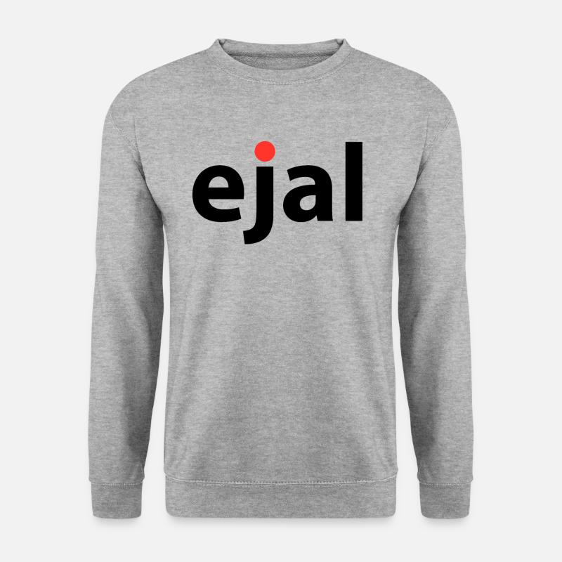 ejal - Unisex Pullover - Weißgrau meliert