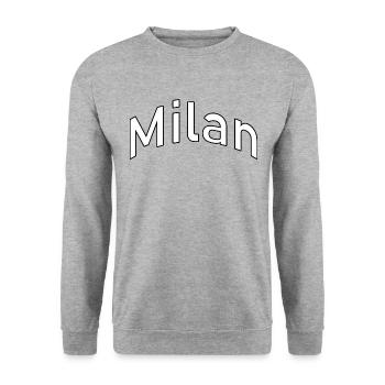 cerf-volant - Sweat-shirt Unisexe - gris chiné - Devant - Alina (178cm) & Michal (187cm)