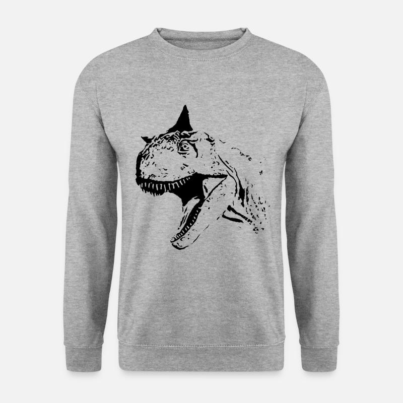Carnotaurus - Unisex Pullover - Weißgrau meliert