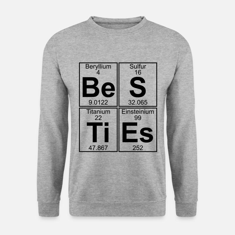 Sei-S-Ti-Es (besties) - Full - Unisex Pullover - Weißgrau meliert