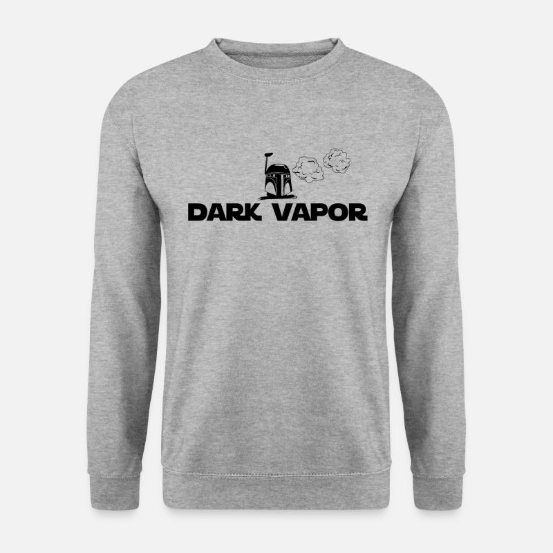 Dark Vapor Helm - Unisex Pullover - Weißgrau meliert