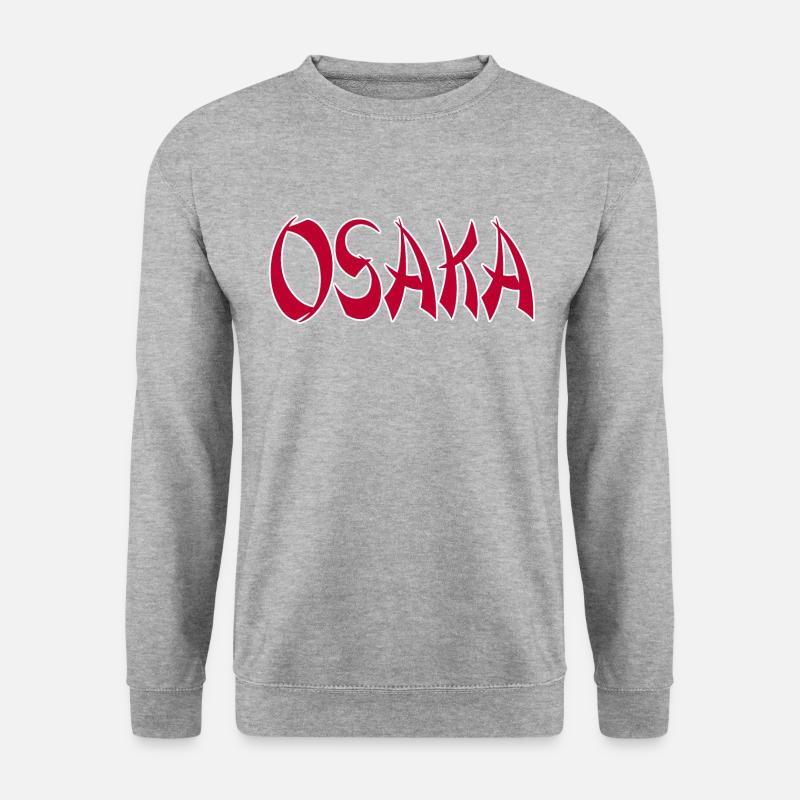 Osaka - Unisex Pullover - Weißgrau meliert