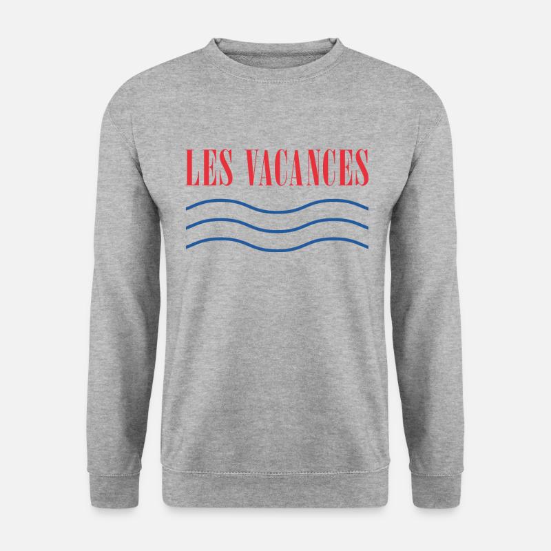 les vacances - Unisex Pullover - Weißgrau meliert