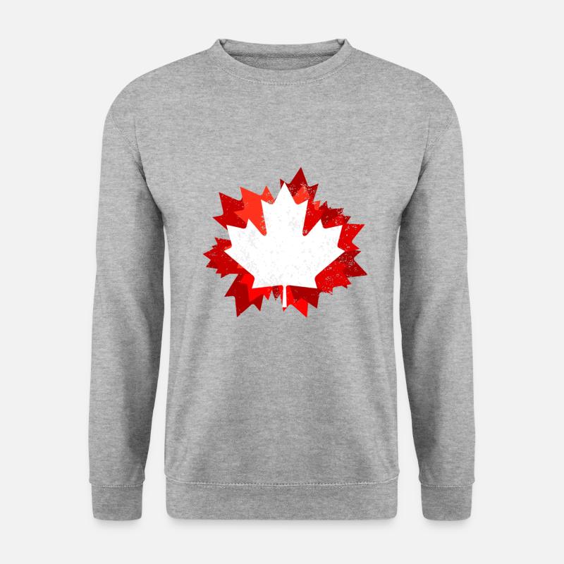 Kanada Geschenk Geschenkidee - Unisex Pullover - Weißgrau meliert